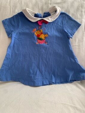 Vintage Embroidered Winnie the Pooh Girls Dress, 3T